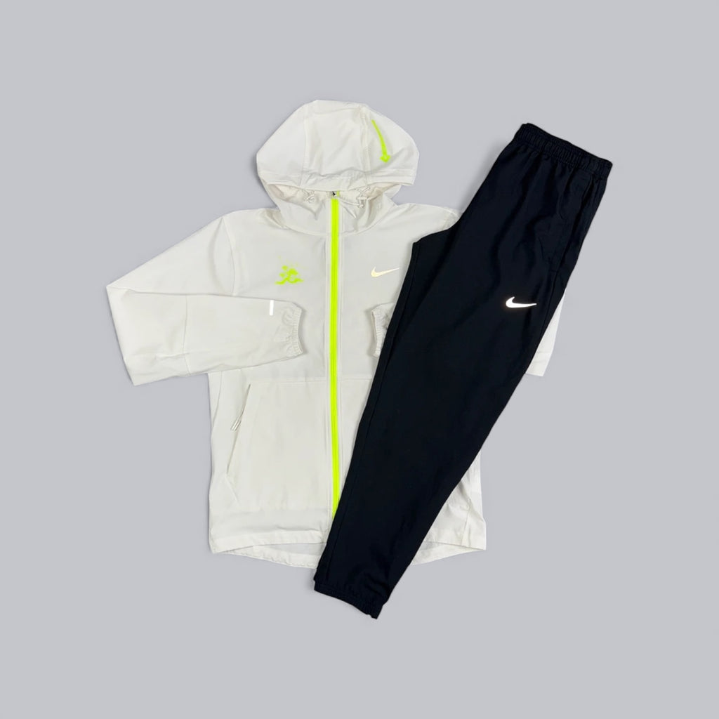 NIKE “JUST DO IT” REPEL WINDRUNNER - WHITE/NEON