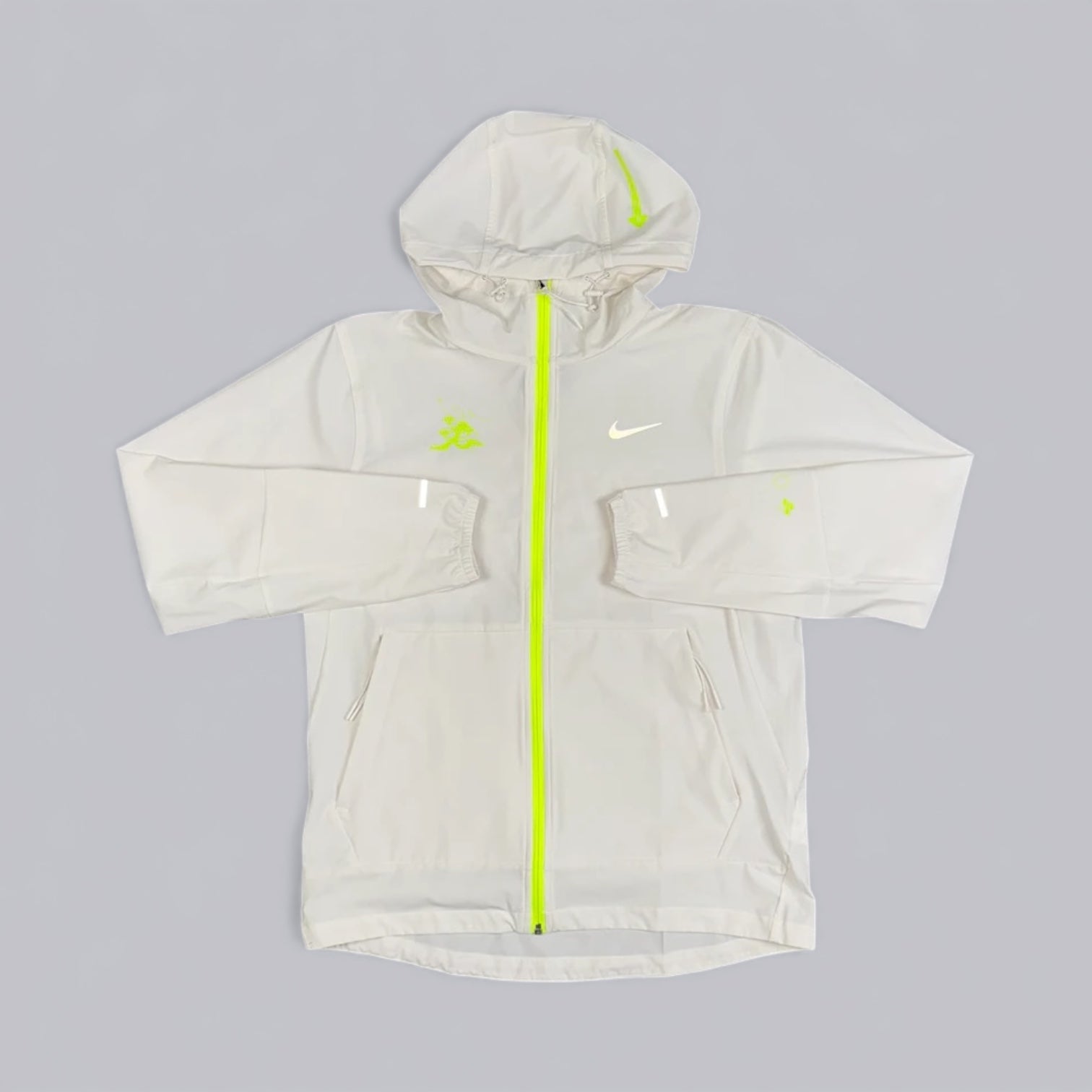 NIKE “JUST DO IT” REPEL WINDRUNNER - WHITE/NEON