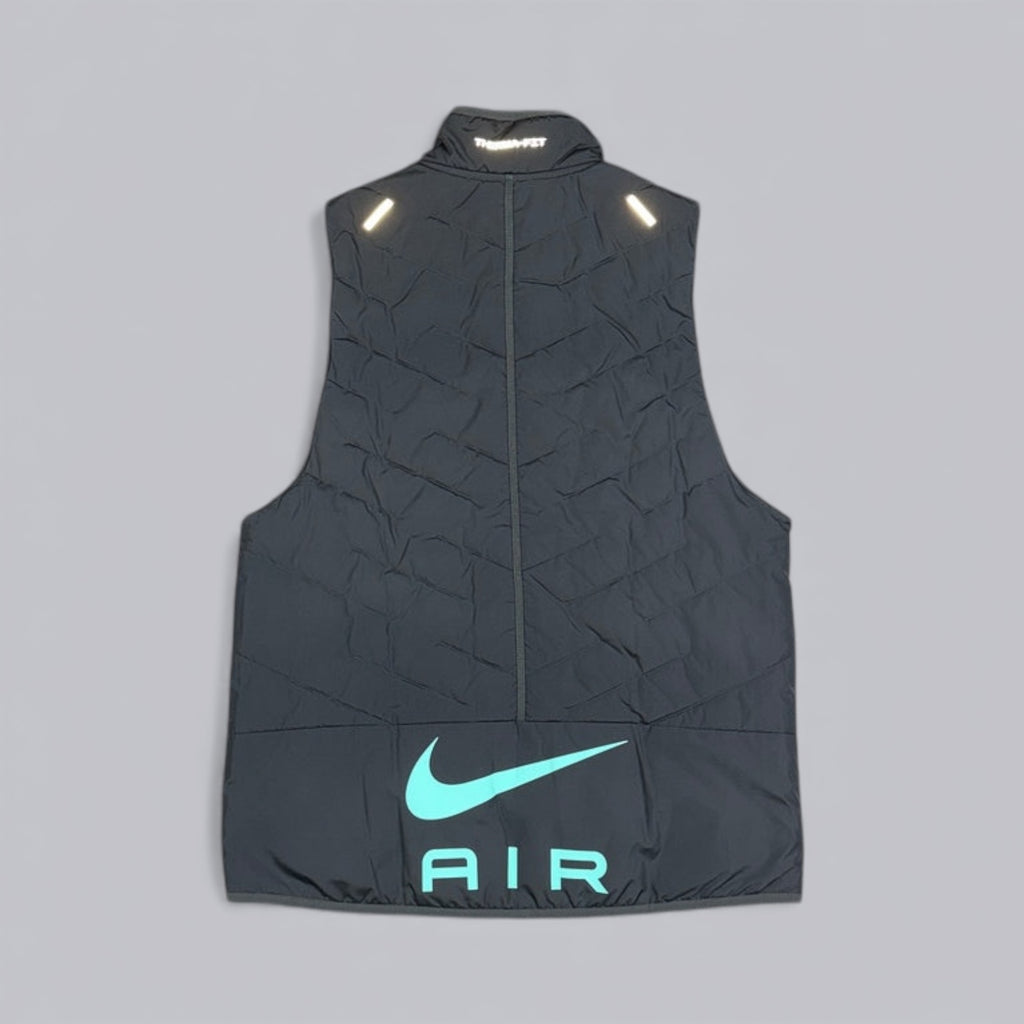 NIKE THERMA-FIT REPEL AIR GILET - GREY/TURQUOISE