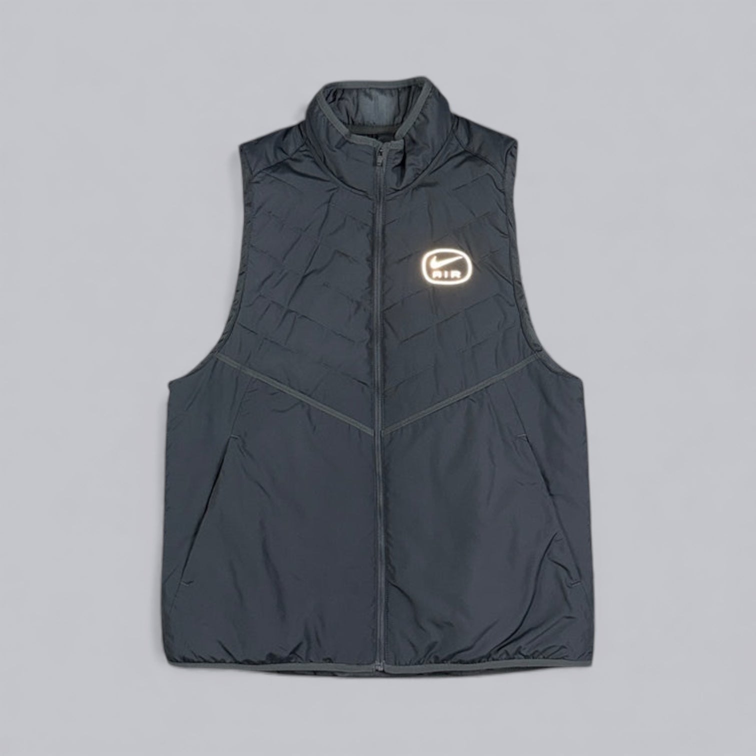 NIKE THERMA-FIT REPEL AIR GILET - GREY/TURQUOISE