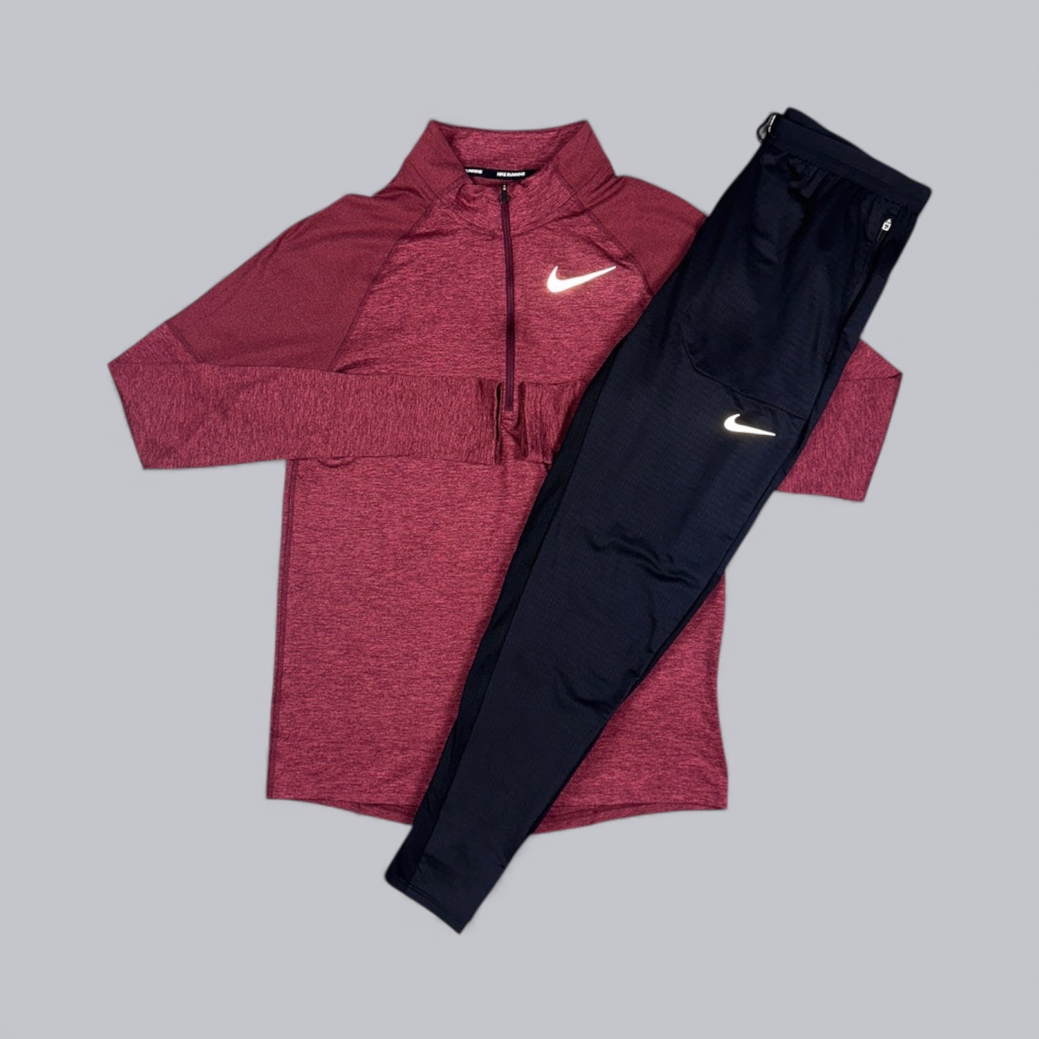 NIKE THERMA 1/4 ZIP - MIDNIGHT MAROON