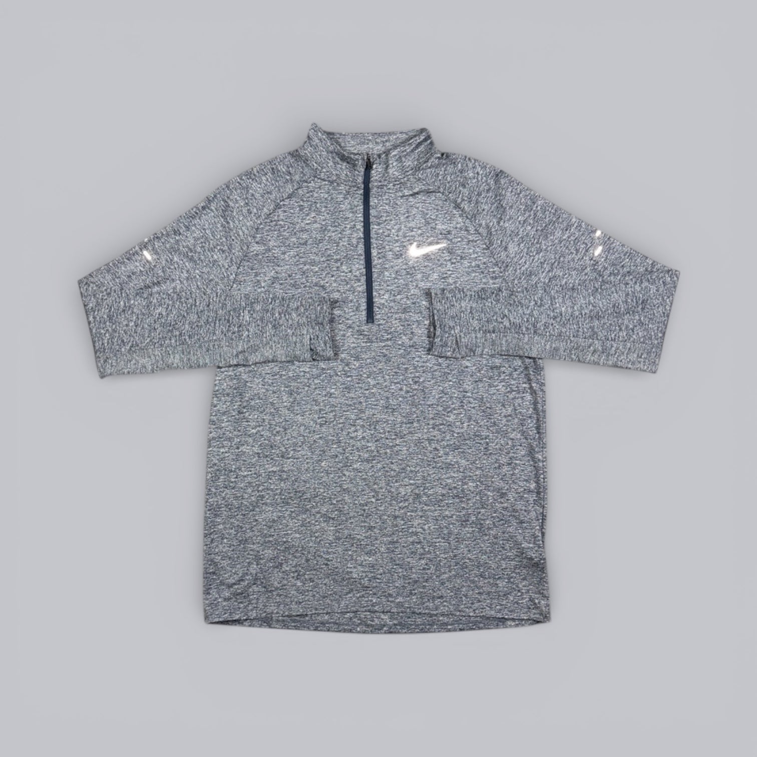 NIKE ELEMENT 1/4 ZIP - GREY/THUNDER