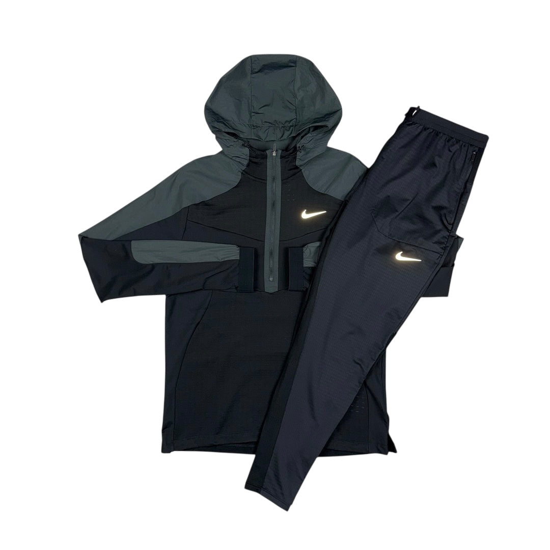 NIKE PERFORMANCE 1/4 ZIP JACKET - BLACK