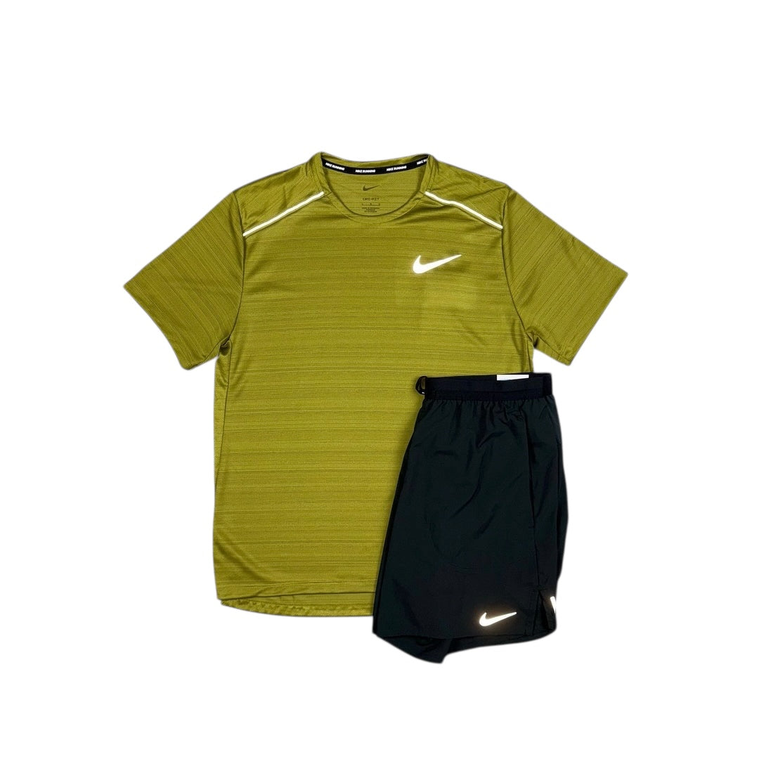 NIKE MILER T-SHIRT - PACIFIC MOSS (ASIAN SIZING)