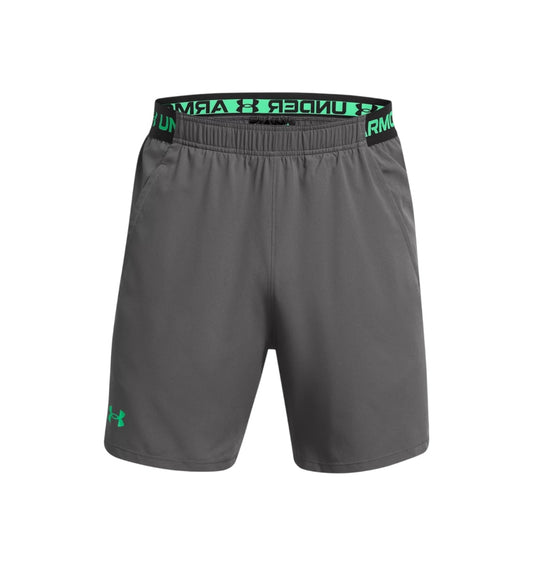 UNDER ARMOUR VANISH WOVEN 6” SHORTS - CASTLEROCK/VAPOUR GREEN