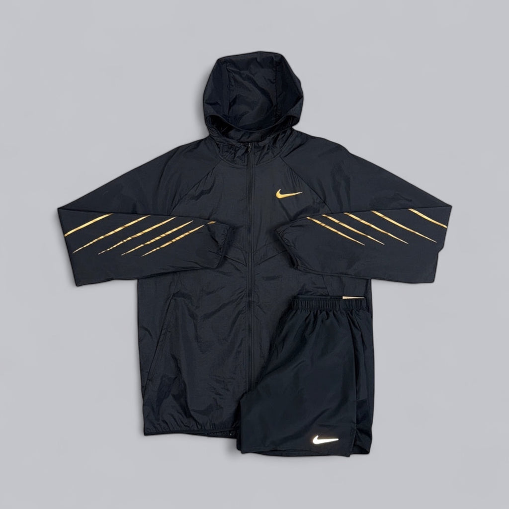 NIKE UV WINDRUNNER JACKET - BLACK/GOLD