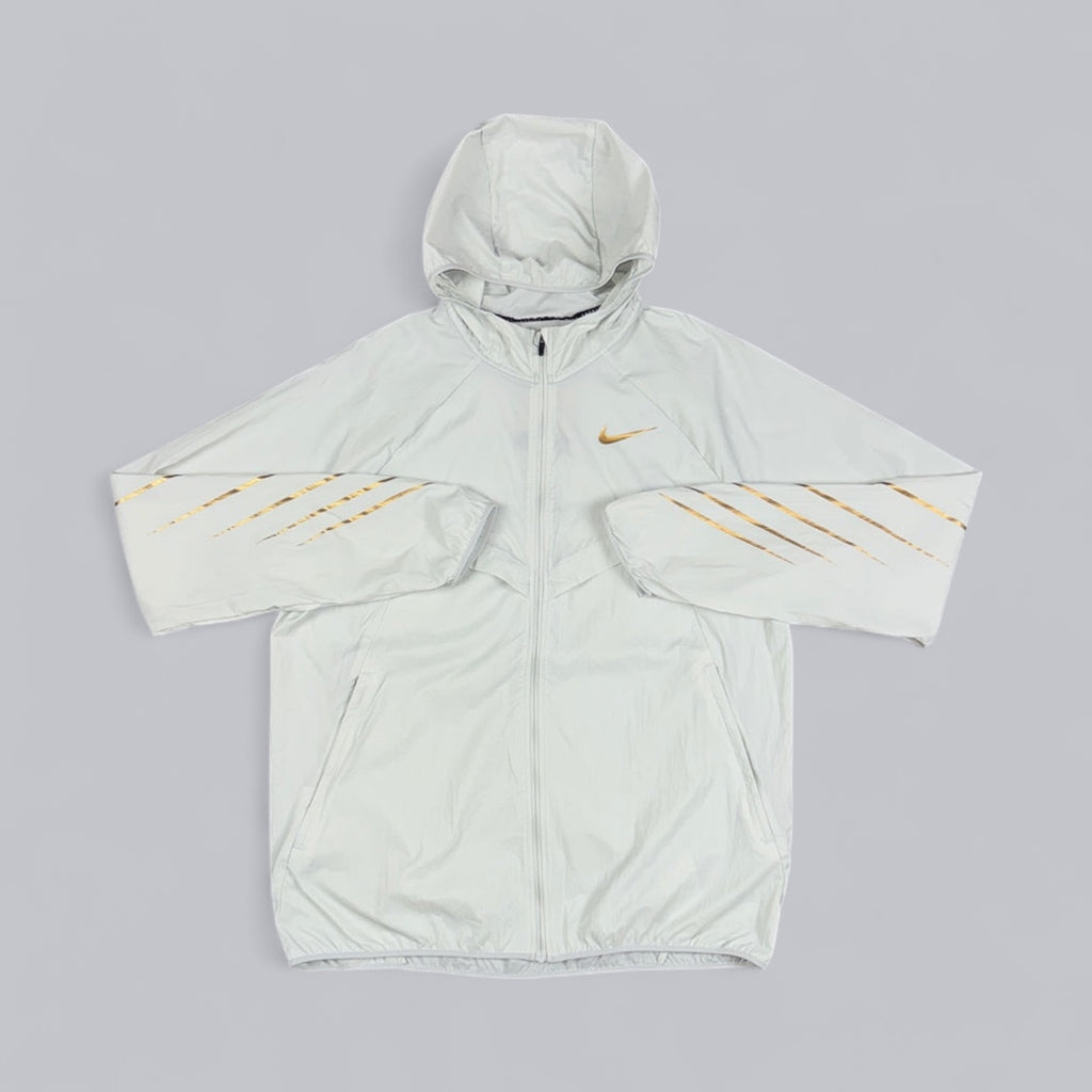 NIKE UV WINDRUNNER JACKET - WHITE/GOLD