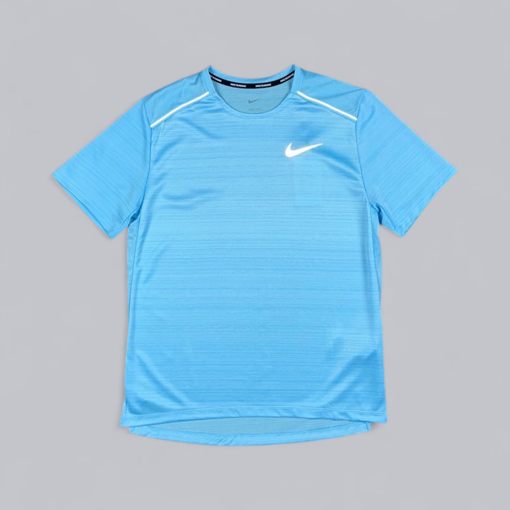 NIKE 1.0 MILER T-SHIRT - AQUARIUS BLUE