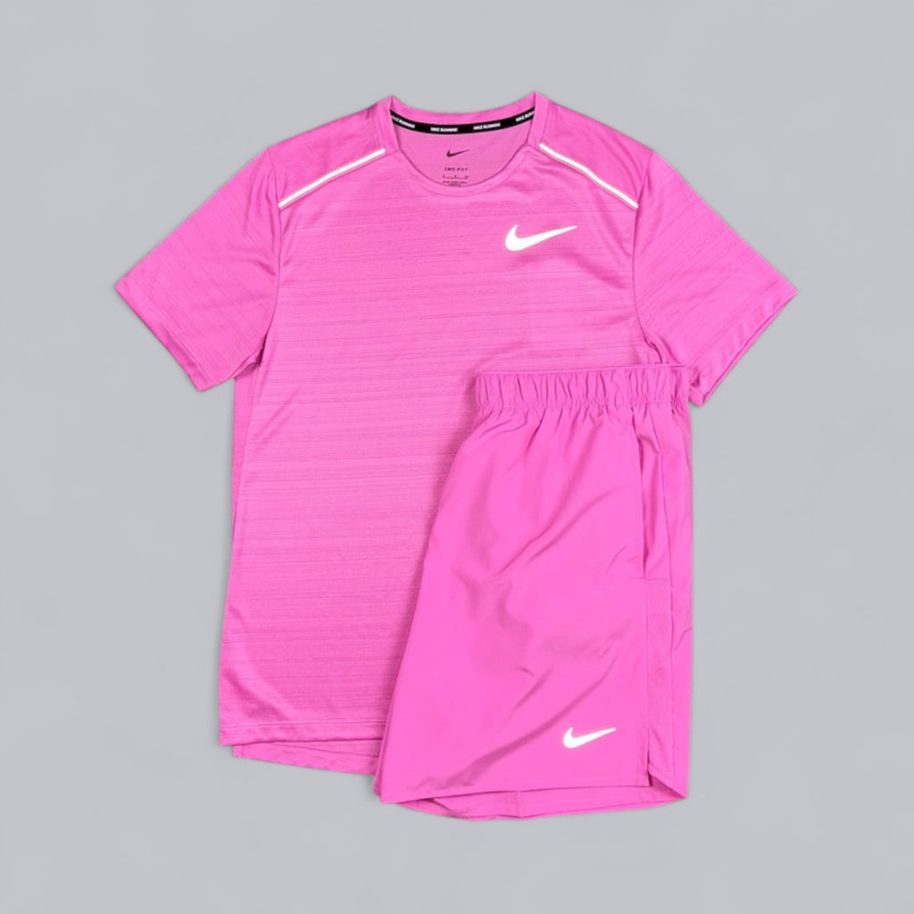 NIKE MILER 1.0 T-SHIRT - PLAYFUL PINK