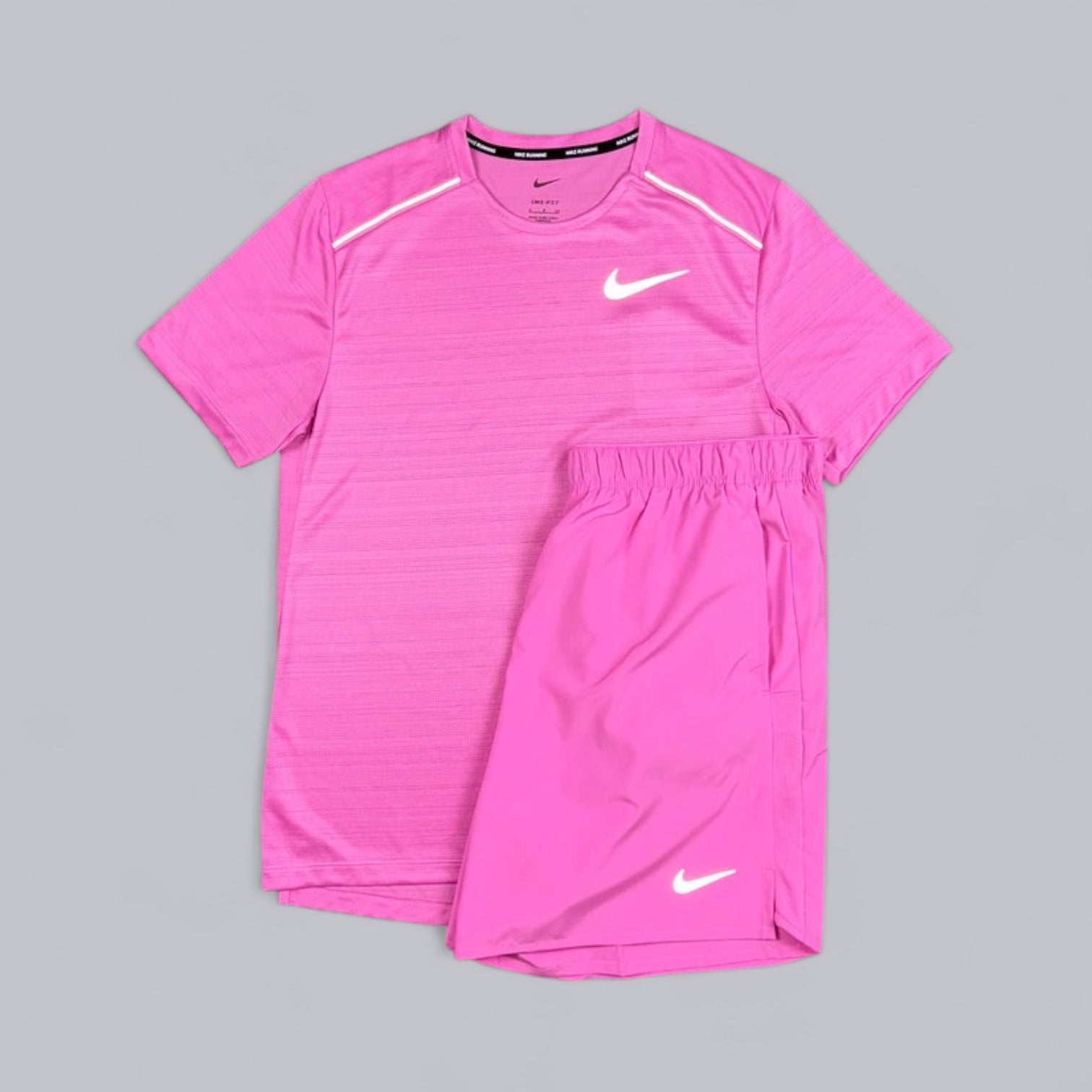 NIKE MILER 1.0 T-SHIRT - PLAYFUL PINK
