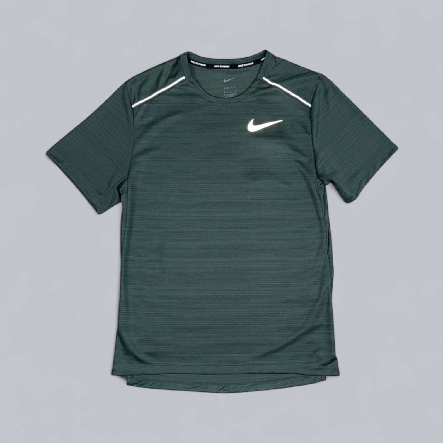 NIKE MILER 1.0 T-SHIRT - VINTAGE GREEN