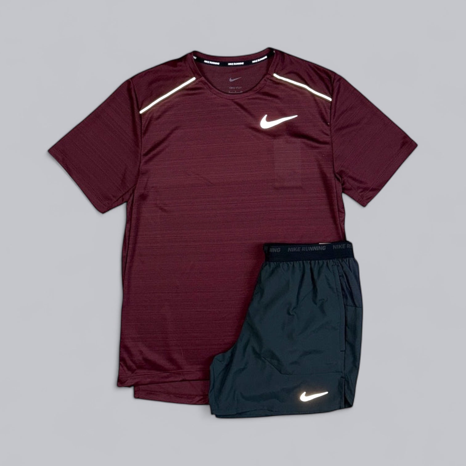 NIKE MILER 1.0 T-SHIRT - BEETROOT
